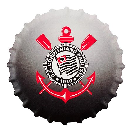 Porta Copos Escudo Corinthians Cerâmica Oficial
