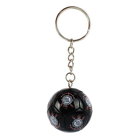 Chaveiro Bola de Futebol Corinthians 4cm Oficial