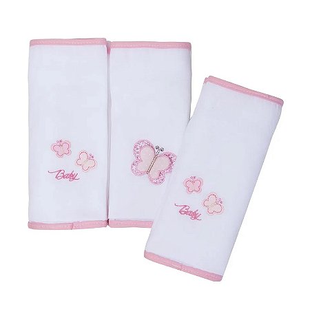 Kit Fralda Gifts Toys Com 3 Pçs Borboleta Rosa Papi