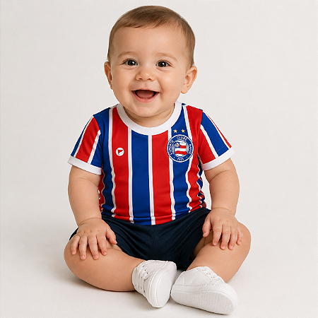 Camiseta Bebê Bahia Listrada - Torcida Baby