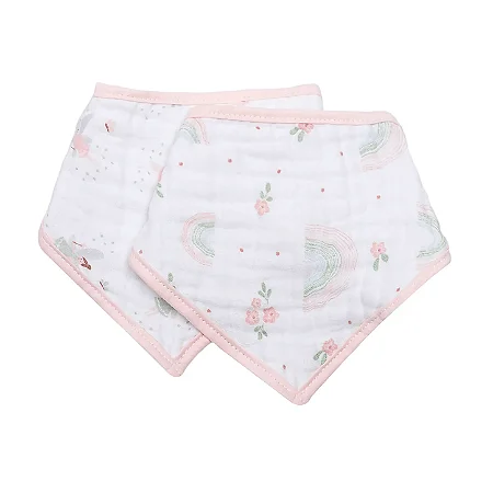 Babador Bandana Soft Premium Arco-Iris Com 2 Un Papi Baby