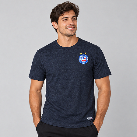 Camisa Bahia Adulto Azul Manga Curta Ascensão Oficial