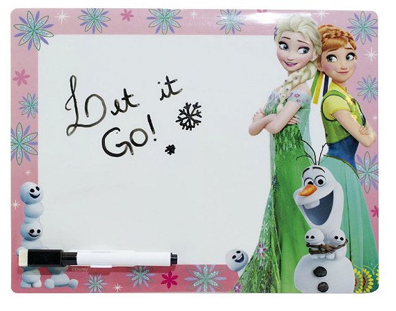 Painel De Recados Anna Elsa & Olaf Frozen 27,5 x 21cm