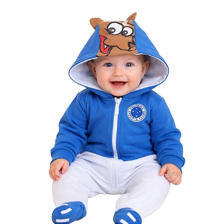 Macacão Bebê Cruzeiro Mascote Raposinha Oficial