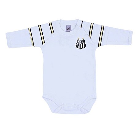 Body Bebê Santos Manga Longa Oficial