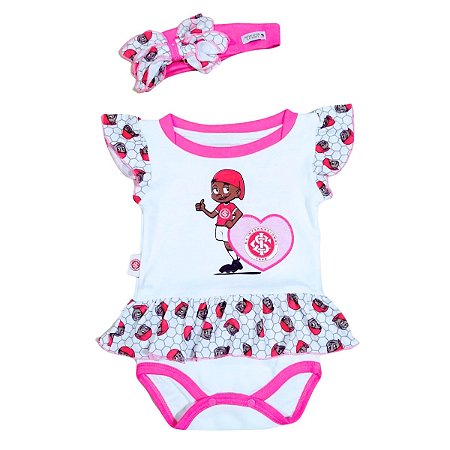 Body Vestido Internacional Coração Com Laço Oficial