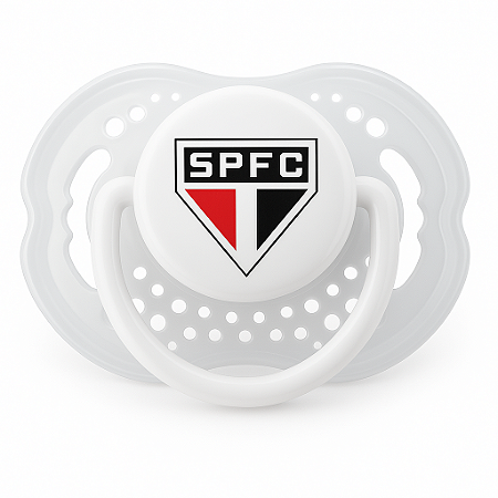 Chupeta São Paulo Clean Redondo S2 Kids Gol