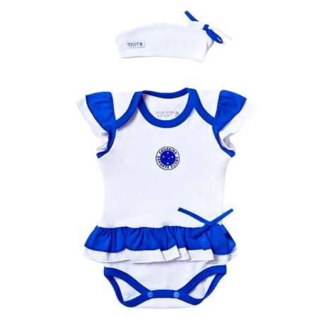 Body Com Vestido Cruzeiro Feminino Oficial