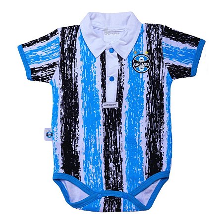 Body Bebê Grêmio Polo Listras Oficial