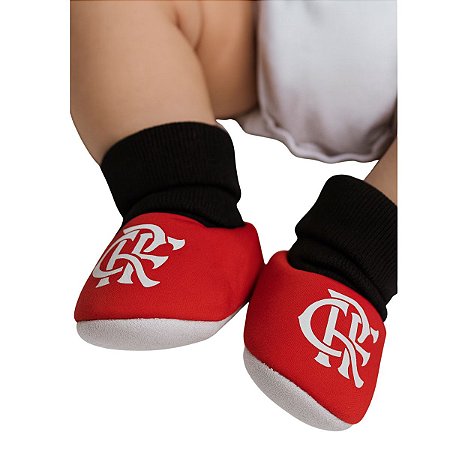 Meia Pantufa Bebê Flamengo Oficial