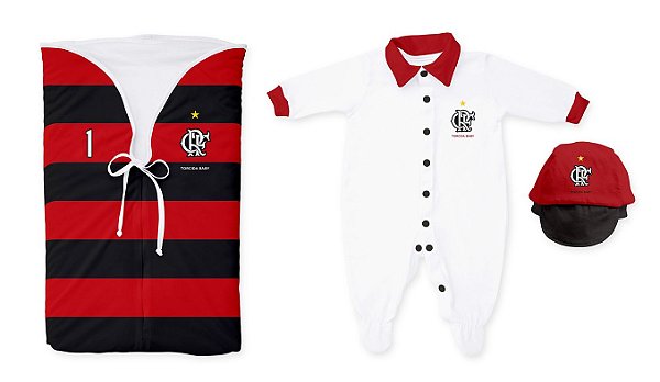 Kit Saída de Maternidade Flamengo Torcida Baby