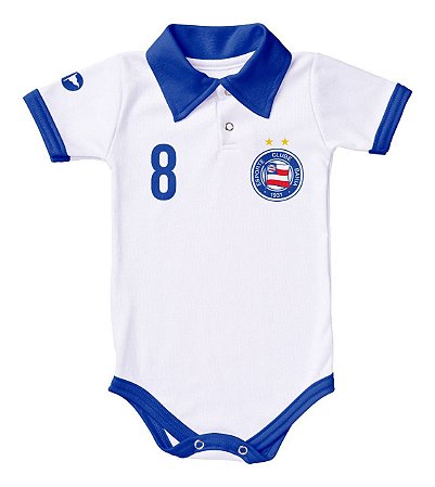 Body Bahia Polo Branco Torcida Baby