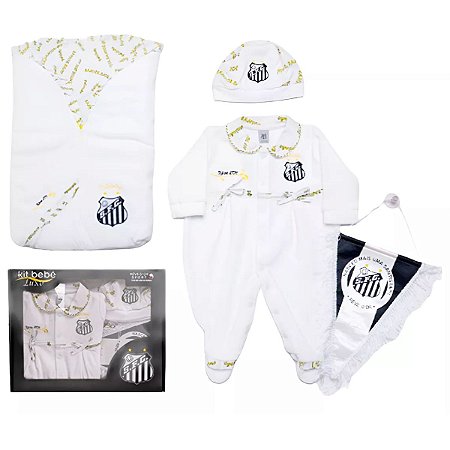 Kit Maternidade Plush Santos com Saco de Dormir Meninas Oficial