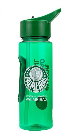 Garrafa Plástico Com Canudo 700ml Palmeiras Oficial