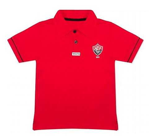 Camisa Polo Infantil Vitória-BA Vermelha Oficial