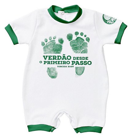 Macacão Bebê Palmeiras Primeiro Passo - Torcida Baby