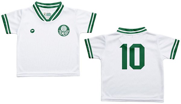 Camiseta Bebê Palmeiras Branca - Torcida Baby - Cia Bebê