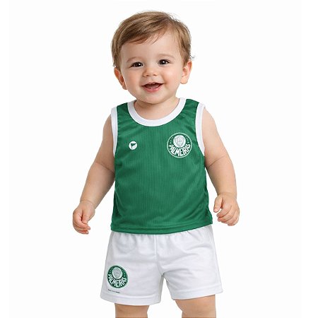 Conjunto Palmeiras Bebê Regata - Torcida Baby