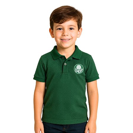 Camisa Polo Infantil Palmeiras Verde Oficial