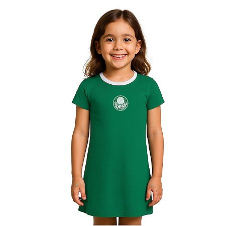 Vestido Infantil Palmeiras Campeoníssimo Oficial