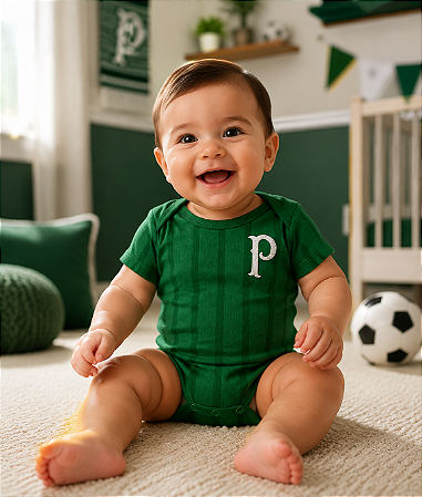 Body Bebê Palmeiras Jogo Listrado Oficial
