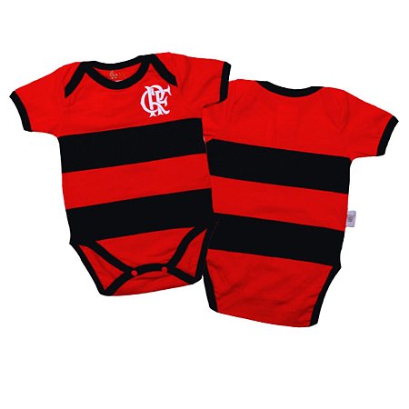 Body Bebê Flamengo Jogo Listrado Oficial