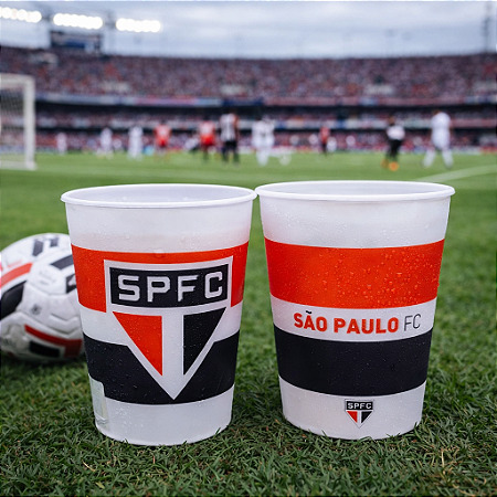 Jogo com 2 Copos De Plástico 3D São Paulo 400ml