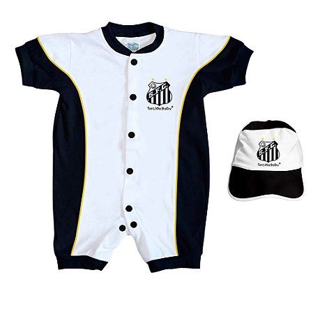 Kit Bebê Santos 2 Peças Curto - Torcida Baby