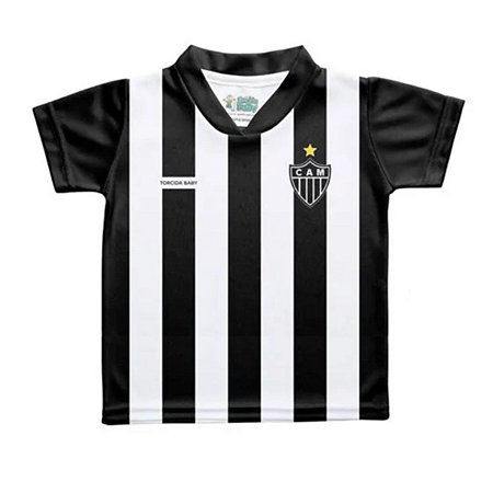 Camiseta Bebê Atlético MG Listrada - Torcida Baby