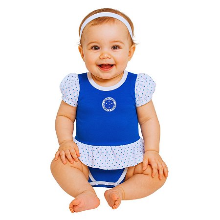 Body Vestido Cruzeiro Bolinhas Oficial