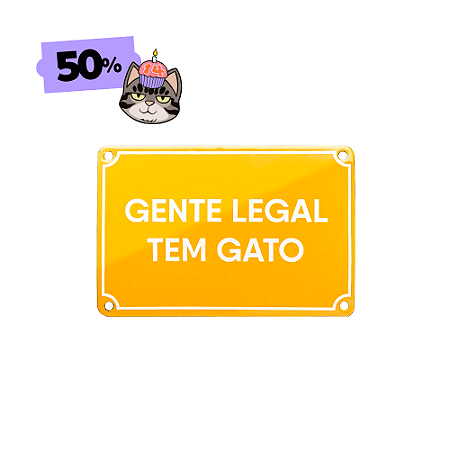 Placa Esmaltada Gente Legal