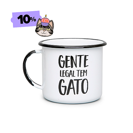 Caneca Gente Legal Tem Gato | Branca