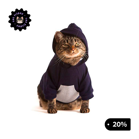 Moletom Canguru | Roupa Para Gatos