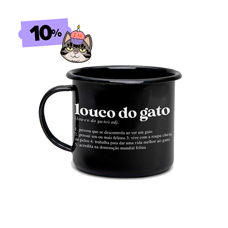 Caneca Gente Legal Tem Gato | Preta