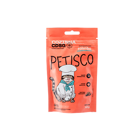 Petisco sabor salmão para gatos | Cozinha CDSG