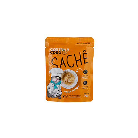 Sachê sabor frango para gatos | Cozinha CDSG