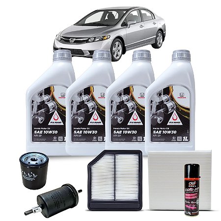 Kit Troca de Óleo Civic Flex G8 (2008 a 2011) - Troca de Óleo Online