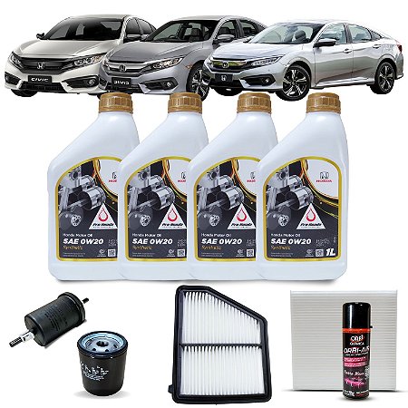 Kit Troca De Óleo Civic G10 Acima De 2016