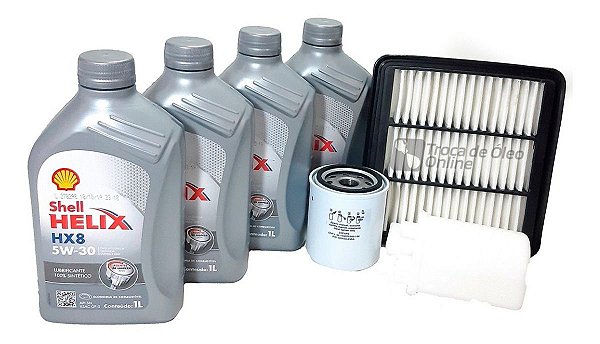 Kit Troca de Óleo Sheli I30 2.0 16v 2009-2013 Gasolina