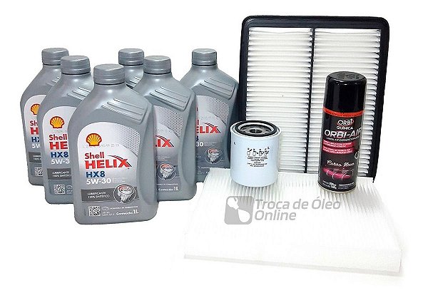 Kit Troca de Óleo Santa Fé 2.4 V6 Acima De 2012 Flex