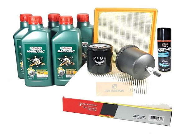 Kit De Filtros Com Óleo Gol G6 1.6 16v Acima De 2014 Castrol