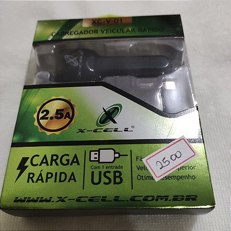 Carregador veicular Rápido tipo v8