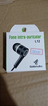 Fone GoldenUltra Paralelo cor Amarelo