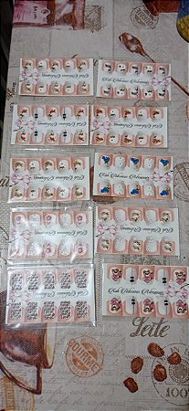 Cartela de Adesivos OBS: Valor pegar no Local