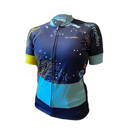 camisa ciclismo feminino nordico undersea ref 1382 c1