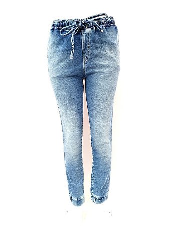 calça jeans moletom feminina