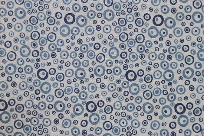Tecido para Patchwork Poa Azul (0,50m x 1,50m)