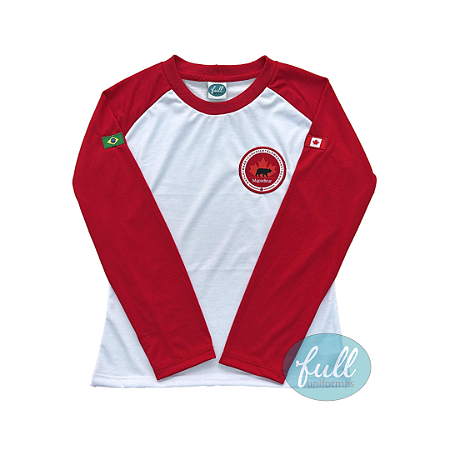 Camiseta Manga Longa Feminina Fundamental Maple Bear