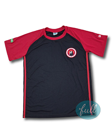 Camiseta Manga Curta Masculina Preto High School Maple Bear