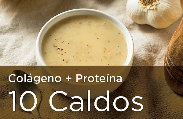 KIT 10 CALDOS DE OSSOS - Colágeno e Proteína